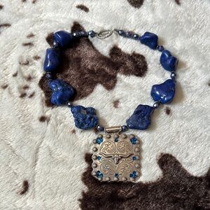 Artisan Blue and Silver Necklace